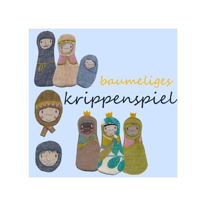 baumeliges Nativity Play - Embroidery File - embroidery