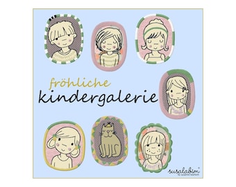 cheerful children's gallery - embroidery file - embroidery pattern
