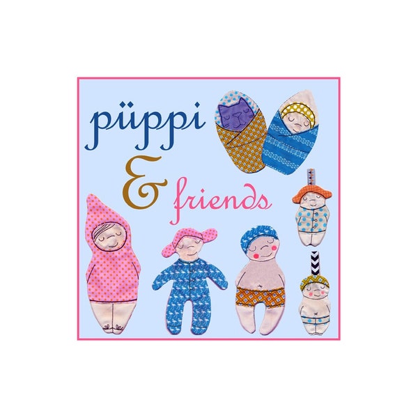 Püppi & friends - Stickdatei - embroidery