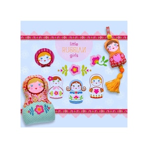 little RUSSIAN girls - Embroidery file - embroidery