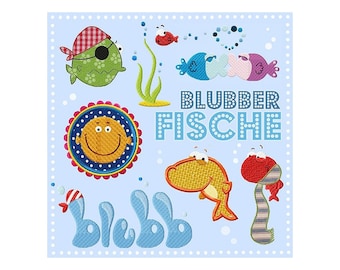 Blubberfische - Stick file - embroidery