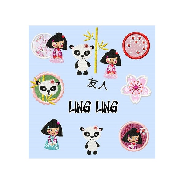 Ling Ling - Fichier de broderie - broderie