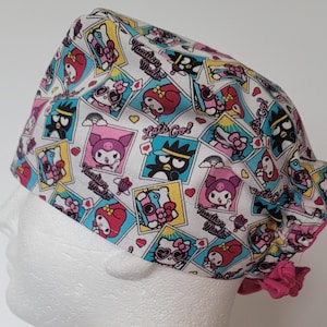 Anime Scrub Cap: Unisex Cotton Scrub Hat for Short Hair