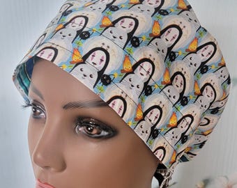 Japanese Anime print Scrub Cap for short hairs-Classic scrub cap- Totoro Scrub Hat