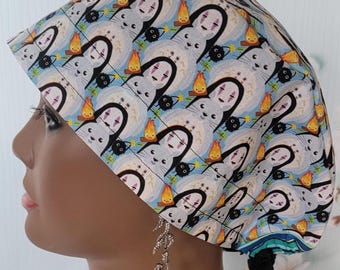 Anime Print Scrub Cap: Unisex Cotton Neurosurgery Hat