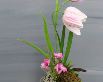 Arrangement, small arrangement "Checkerboard Flowers"