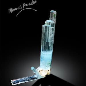 Aquamarine Cluster, Aquamarine Specimen, Aquamarine Crystals, Tourmaline Crystals, Schorl Specimen, Aquamarine Schorl, Mineral Specimen,