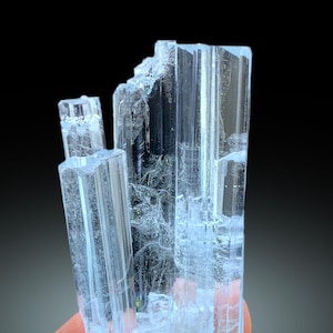 Transparent Sky Blue Color Aquamarine Crystals, Shigar Aquamarine, Aquamarine Cluster, Fine Mineral - 37 gram