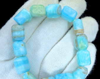 Aragonite Bracelet, Crystals Beads Bracelet, Handmade Men Women Bracelet, Healing Crystal Bracelet, Gemstone Bracelet, Gift for her