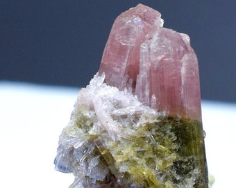 Natural Tricolor Tourmaline Crystals Cluster from Paprock Afghanistan - 56.10 cts , 33*24*16 mm