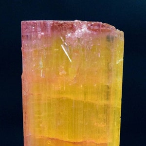 Bicolor Tourmaline Crystal: Orange and Pink, Afghanistan Origin (34g)