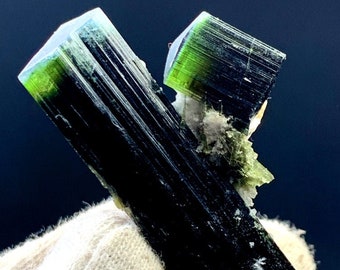 Green Cap Elbaite Tourmaline Crystals - Astak Nala, Pakistan