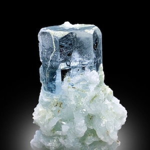 Blue Aquamarine With Albite Specimen From Shigar Valley Skardu Pakistan - 89.60 cts