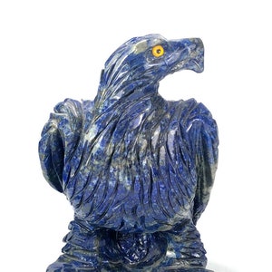 ラピスラズリ 彫刻 鷲 　タカ　鳥　置物 天然石 鷲の形の石 - Etsy 日本