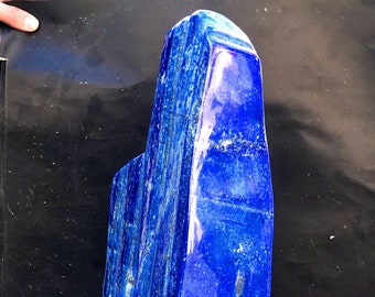 Lapis Lazuli Tumble, Enorme Lapis Lazuli Tumble a forma libera Made in Afghanistan, Vero Blu Oltremare, Fatto a mano NO colorante Lapis Tumble Home Decor