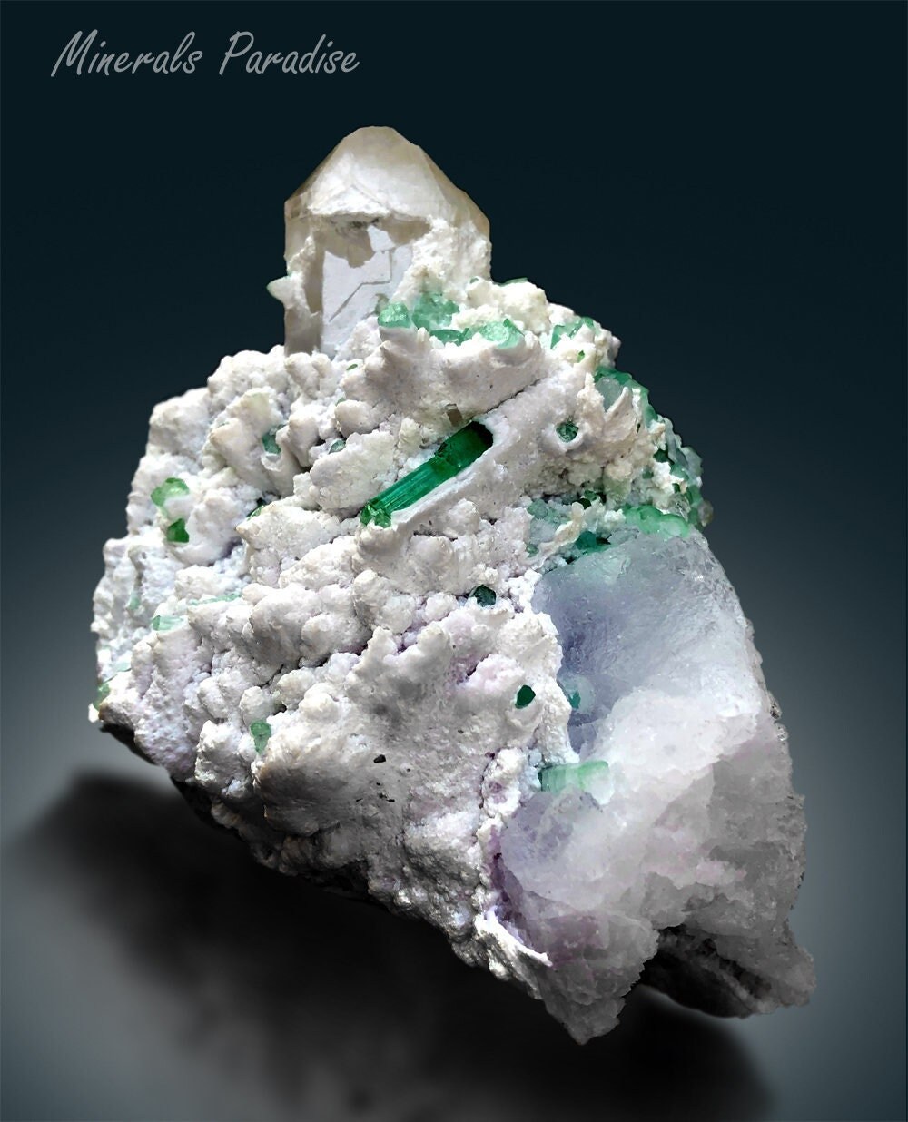 【42Ct】アフガニスタン産 グリーンキャップ トルマリン マイカ共生 42Ct】アフガニスタン産 グリーンキャップ トルマリン マイカ