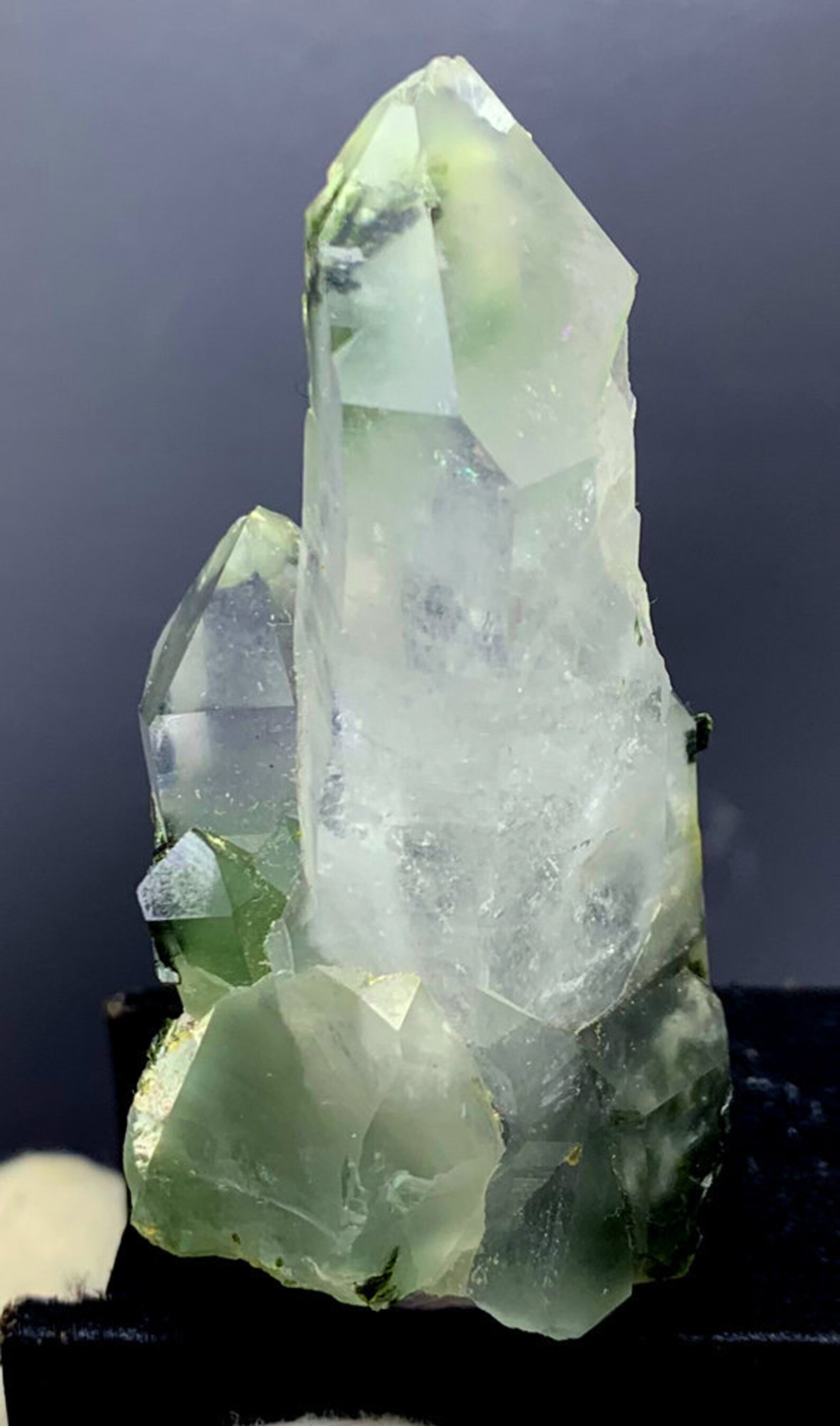 Natural Quartz Crystal With Green Epidot From Pakistan 59 g Etsy