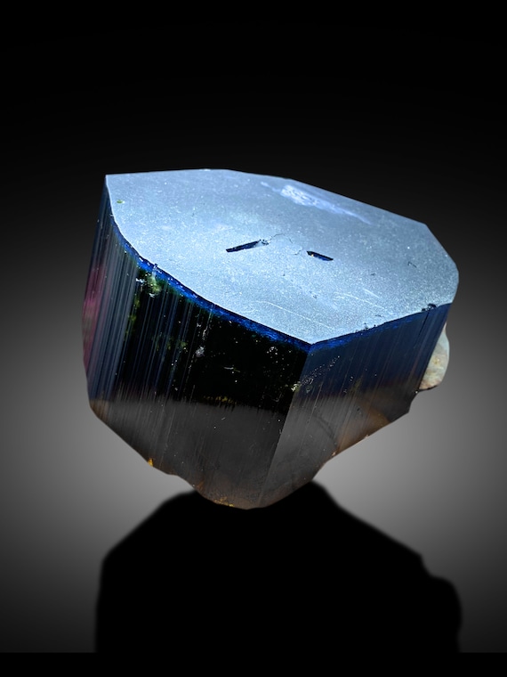 ブルーキャップトルマリンクリスタル アルバイト付き ブルーキャップトルマリンクリスタル アルバイト付き