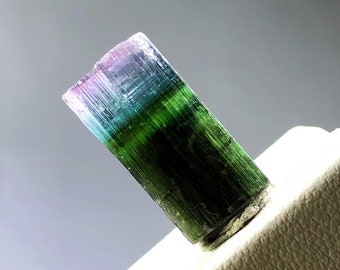 Natural Tourmaline, Tourmaline Crystal, Raw Tourmaline, Bi Color Tourmaline, Tourmaline From Afghanistan - 14.45 Carats - 19*10*10 mm