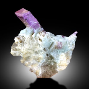 V Shape Terminated Pink Color Kunzite With Cleavelandite Albite and ...