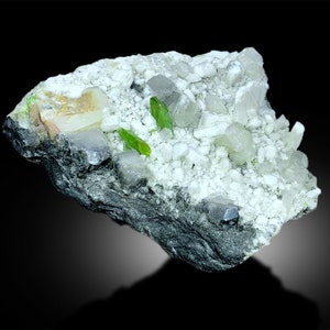 Sphene Titanite with Calcite, Sphene Crystals, Sphene Specimen, Rare Calcite, Rare Mineral, Rare Stone, 913 g