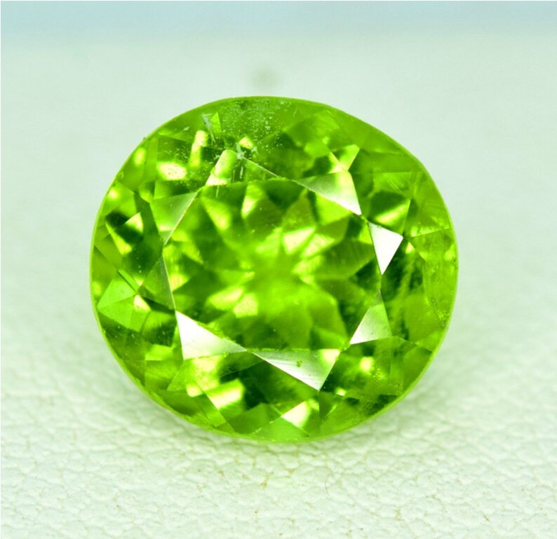 Peridot Gemstone Peridot Cut Stone Peridot Stone 5.15 Etsy