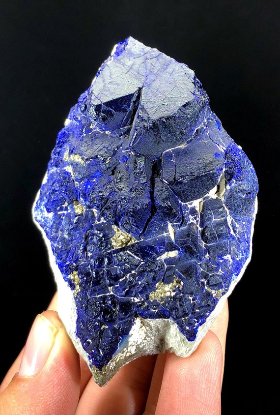 ラピスラズリ　宝石鉱物標本 天然ラピスラズリ鉱物標本 - 233 g、88*56*41 mm - Etsy 日本