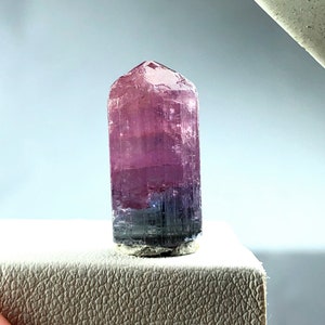 Natural Bi Color Tourmaline Crystal From Afghanistan - 19.25 Carats , 19*11*09 mm