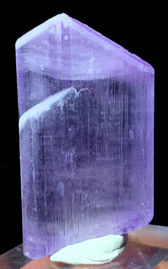 Natural Lavender Kunzite Crystal: Raw Gemstone from Afghanistan (58x33x12 mm)