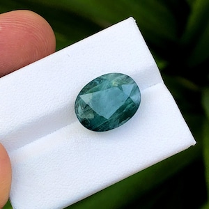 Natural Oval Grandidierite Gemstone: 8.45 Carats, Madagascar Origin