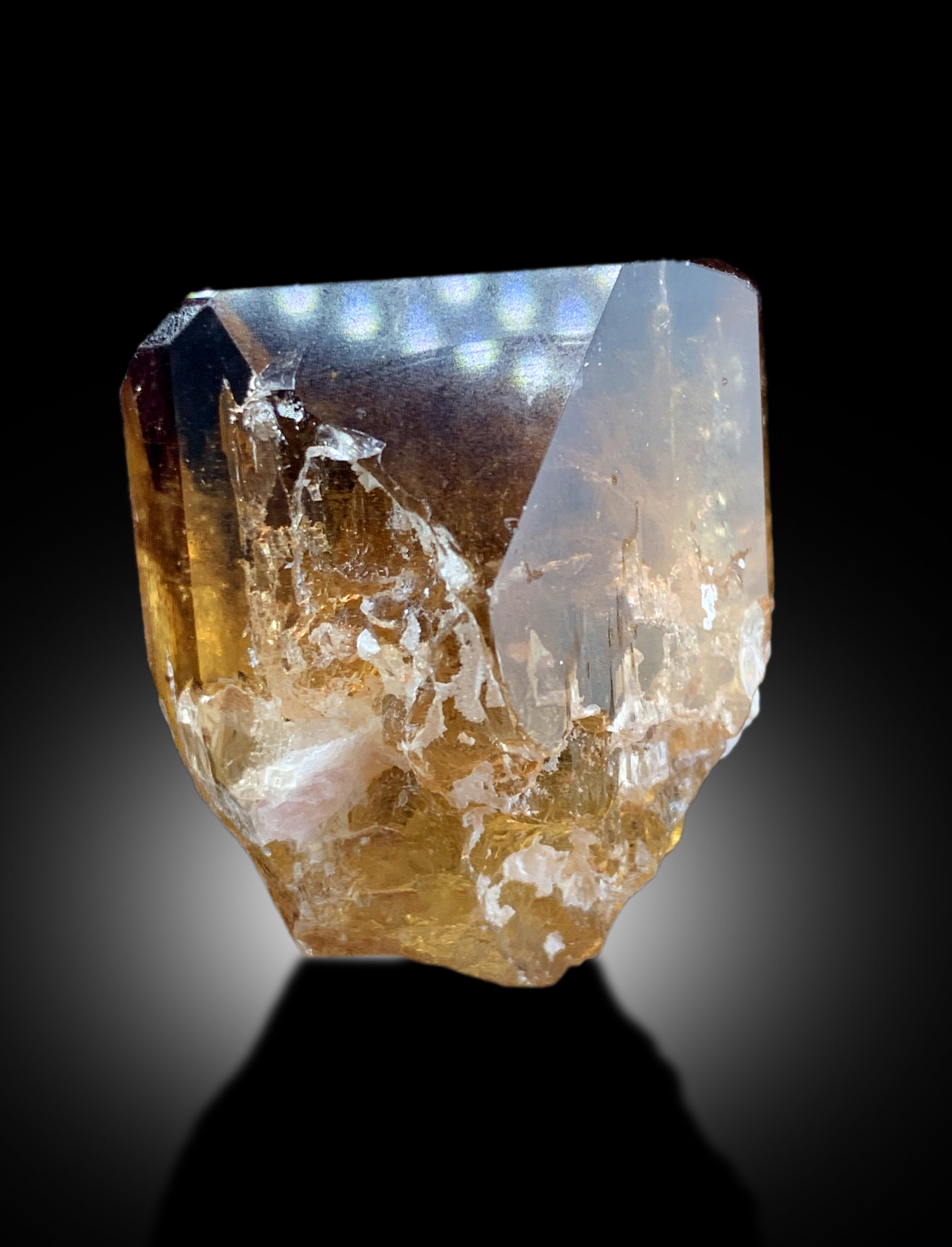 Rich Golden Color Topaz Crystal, Terminated Topaz, Topaz