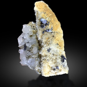 Rare Anatase Crystals with Quartz on Matrix from Baluchistan Pakistan - 655 gram