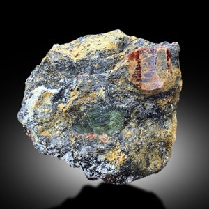 Natural Red Color Zircon on Matrix, Zircon Crystal, Zircon Specimen, Raw Mineral, Zircon from Skardu Pakistan - 1624 gram