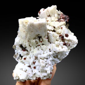 Natural Red Garnet Cluster with mica on Feldspar from Pakistan - 1000 gram