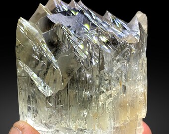 両終端イエロートリフェーンクンツァイトクリスタル、宝石質原石（34