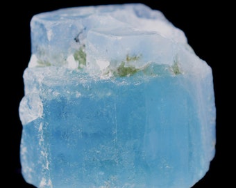 Cristal de aguamarina natural de Shigar Skardu, Pakistán: 15 gramos, 20 x 24 x 16 mm