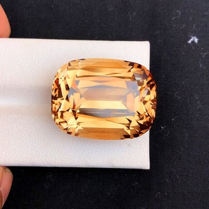 Cusshion Cut Champagne Color Topaz Gemstone, Topaz Faceted Cut Stone, Loose Gemstone, Jewelry Making, Gemstone Jewelry - 68.30 CT