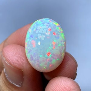 Honeycomb Welo Opal Cabochon: Ethiopian Gemstone for Jewelry (13.35 CT)