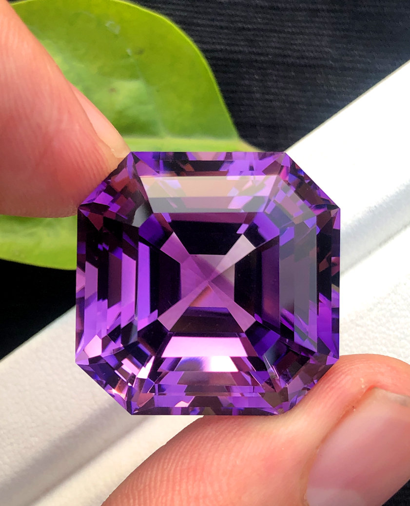 Asscher cut amethyst best sale