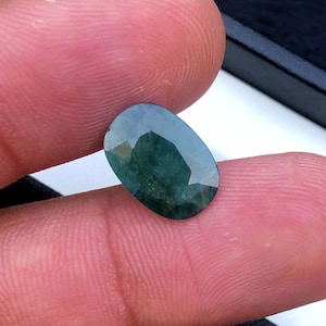 Oval Cut Grandidierite Gemstone: Natural Madagascar Stone, 4.10 Carats