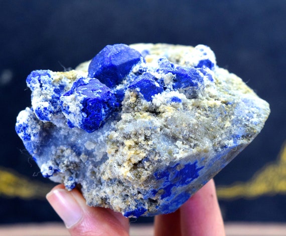 Top Grade Ink Blue Color Lapis Lazuli Mineral Specimen Lapis