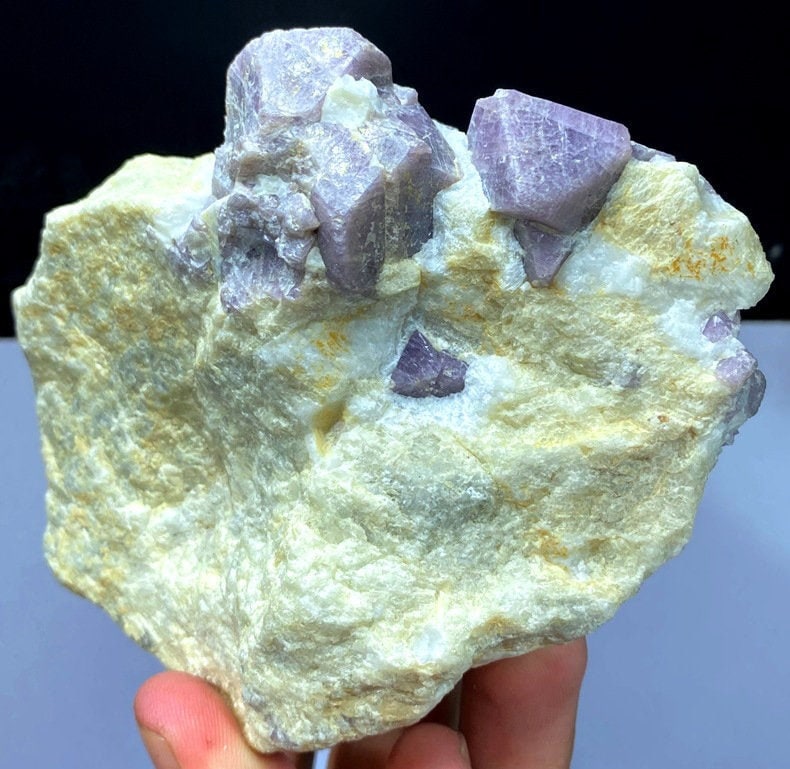 Spinel Specimen Purple Spinel on matrix from Hunza Pakistan Etsy
