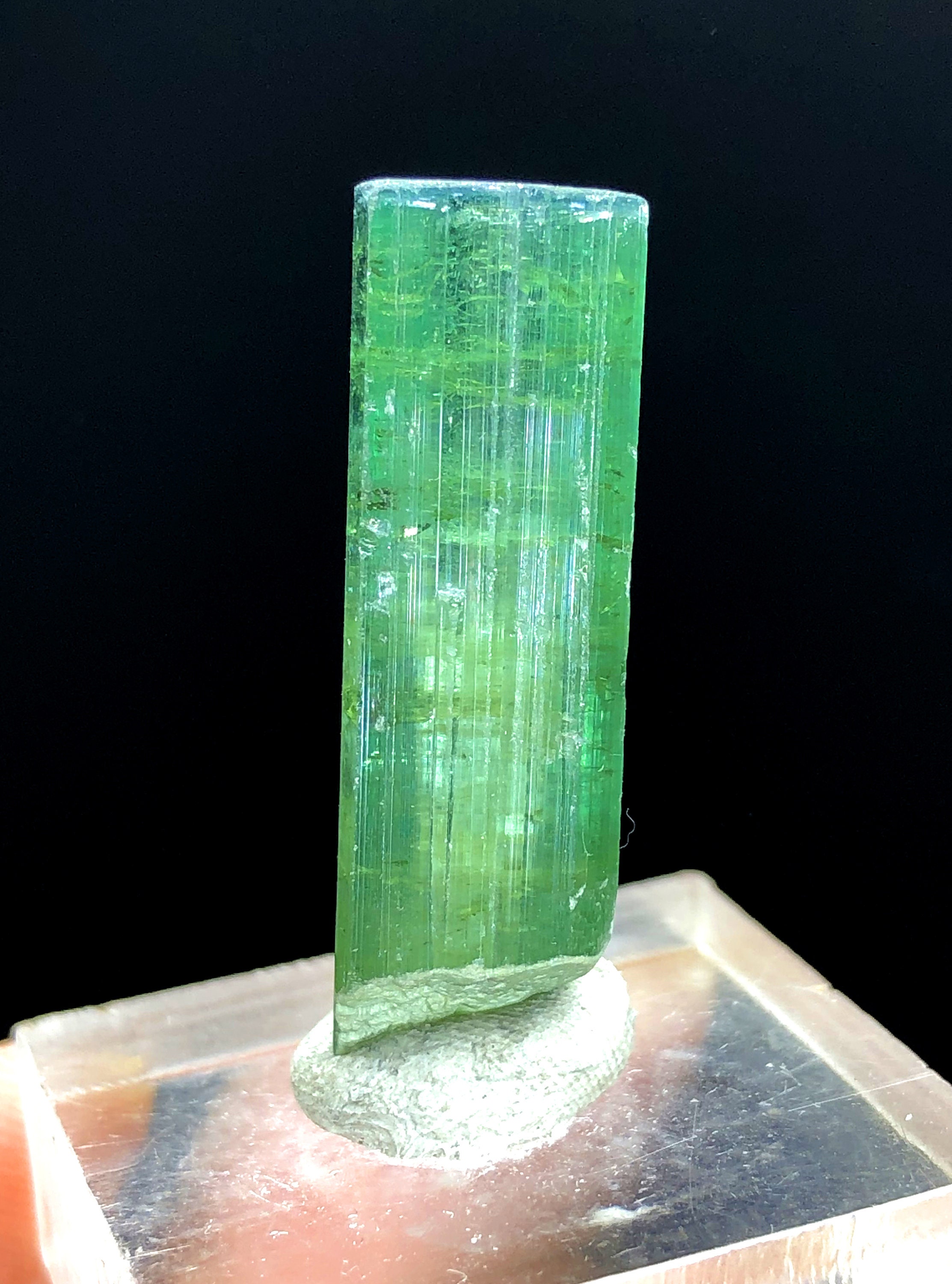 クリスタル原石＊希少アフガニスタン産 グリーントルマリン結晶：アフガニスタン産原石（31.70カラット