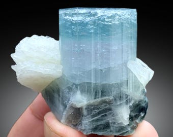 Cotton Candy Tourmaline with Albite, Tourmaline Crystal, Natural Tourmaline, Fine Mineral, Tourmaline from Afghanistan - 110 gram