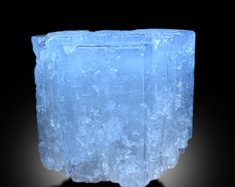 ブルーアクアマリンクリスタルとアルバイト パキスタン産、ショールインクルージョンとアルバイト入りブルー