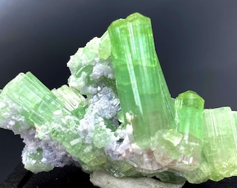 Cristalli di tormalina con campione di lepidolite da Paprock - 34 grammi, 51*33 mm