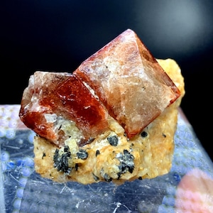 Red Zircon Specimen | Red Zircon Crystals | Ziron Stone | Red Zirconia | Zircon Gemstone | Raw Gemstone | Mineral Specimen | 30 g