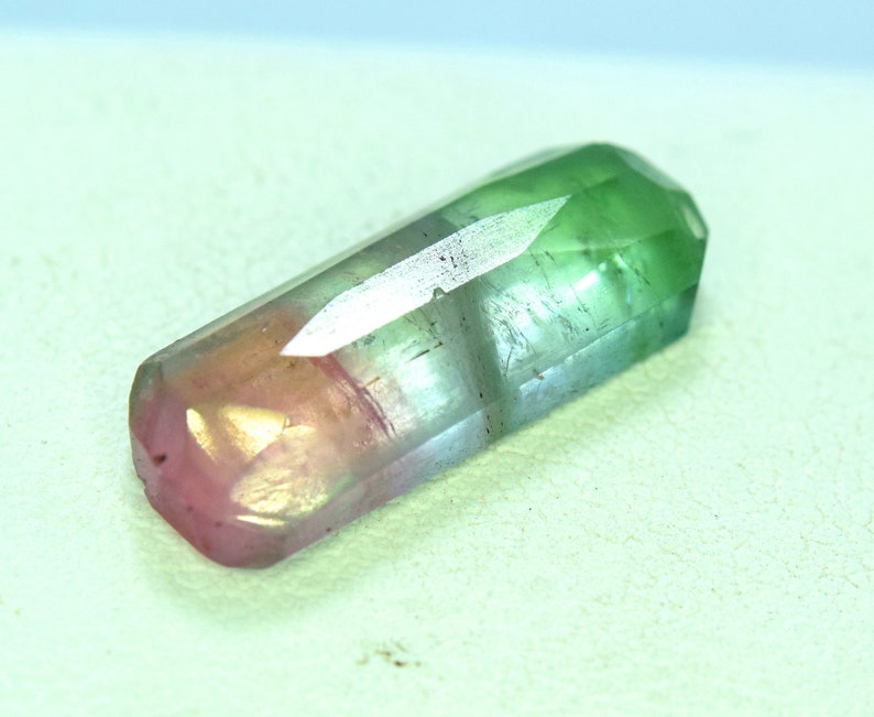 5.45 carats 18*07*04 mm Rose Cut Tourmaline Natural Gemstone Watermelon Tourmaline Rosecut Gemstone