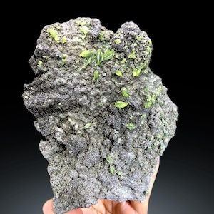 Lush Green Titanite Sphene Crystals on Matrix from Skardu Pakistan - 630 gram