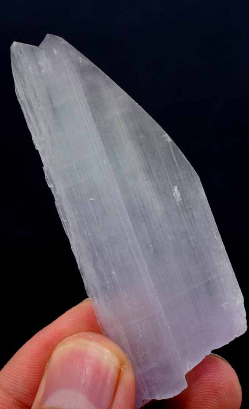 Spodumene Kunzite Natural Stone from Afghanistan 75*28*10 mm 36 Gram Bi Color Kunzite Crystal